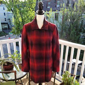 J.Jill Plaid Peacoat